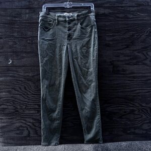 Stylish Madewell Olive Green High Rise Skinny Jeans